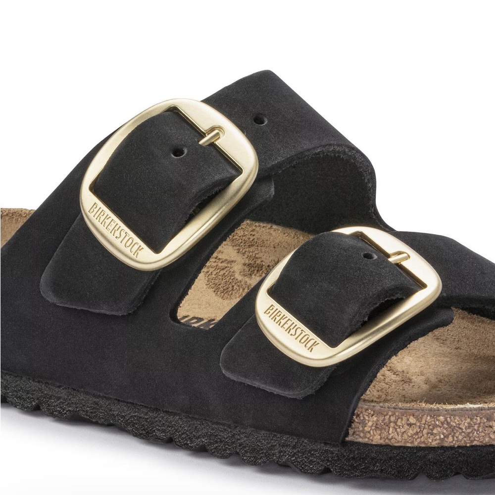 BIRKENSTOCK Arizona Big Buckle Nubuk Leather
Color: Black women Sz 40 US 9-95 - Picture 6 of 16